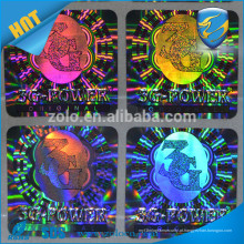 Custom UV ink hologram UV sticker